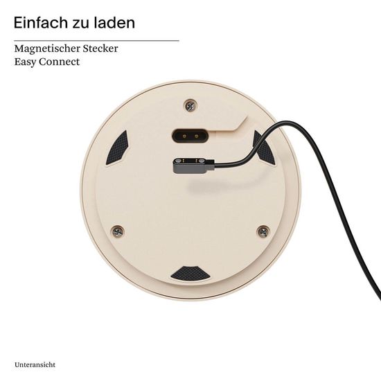 SIGOR Akku-Glasleuchte Numotion 265mm dünenbeige Tischleuchte 2,2W FlexMood 2200K/2700K IP54 Ra85 dimmbar