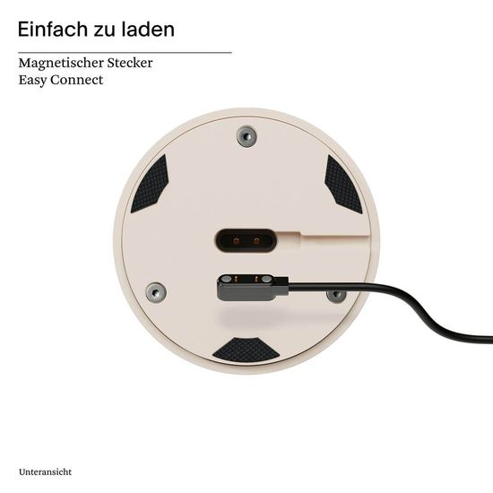 SIGOR Akku-Tischleuchte Nudrop 29cm dünenbeige 2,2W Flex-Mood 2200K/2700K IP54 Ra85 dimmbar