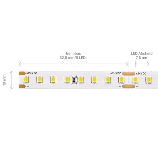 SIGOR 9,6W/m PRO LED-Streifen 4000K 5m 128 LED/m IP20 24V 1340lm RA90