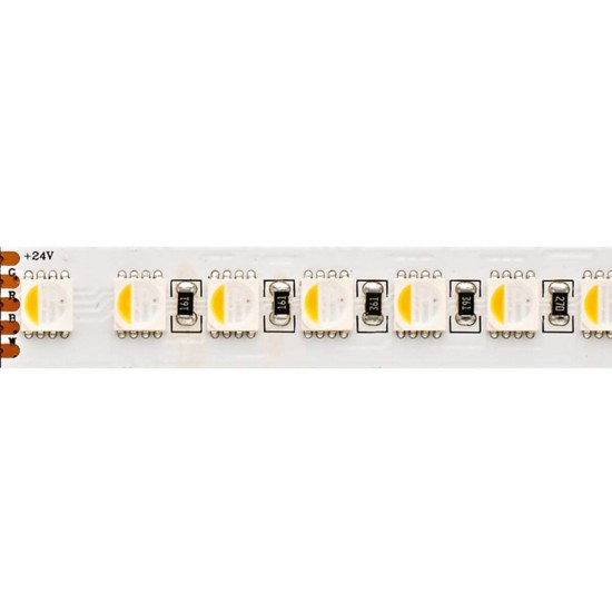 SIGOR 22W/m RGB+W LED-Streifen RGB/3000K 5m 112 LED/m IP20 24V 1657lm RA90