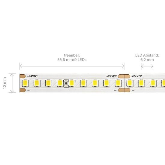 SIGOR 7,5W/m HE PRO LED-Streifen 2700K 5m 162 LED/m IP20 24V 1350lm RA90