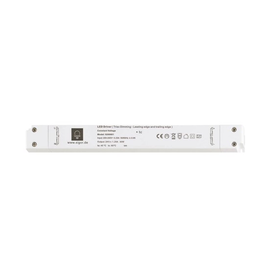 SIGOR Netzteil POWERLINE Triac slim 100W 24V 330x30x22mm 4,17A IP20