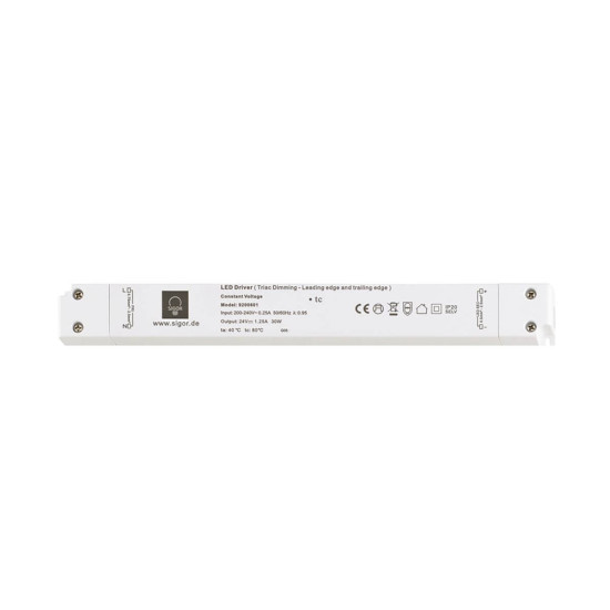 SIGOR Netzteil POWERLINE SLIM HF primärDIM 60W 24V 330x30x19mm 2,5A IP20