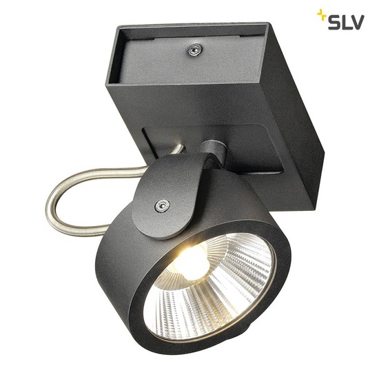 SLV 1000127 KALU LED 1 Wand- und Deckenleuchte schwarz 3000K 60°