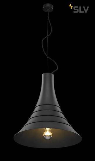SLV 1000433 BATO 45 PD Indoor Pendelleuchte schwarz E27 max. 60W