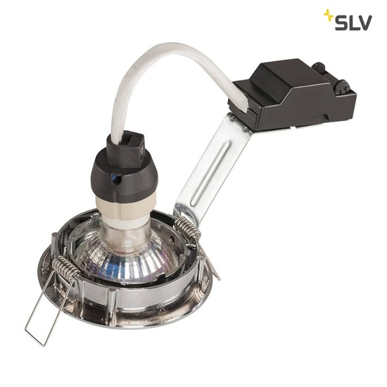 SLV 1000719 PIKA QPAR51 Deckeneinbauleuchte schwenkbar chrom max. 50W