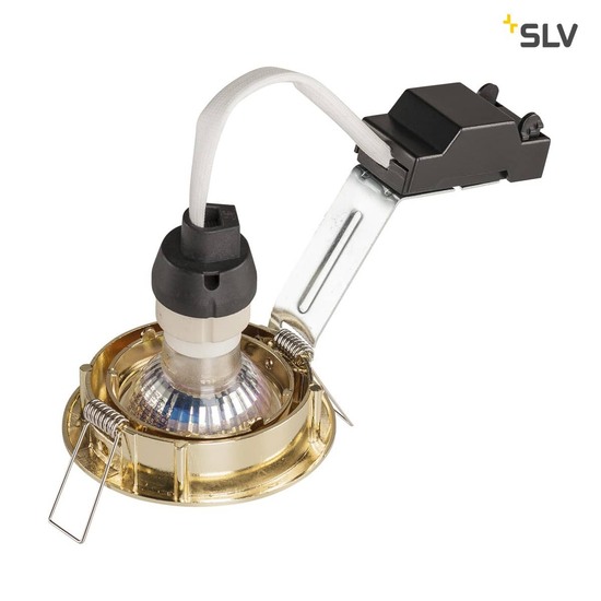 SLV 1000720 PIKA QPAR51 Deckeneinbauleuchte schwenkbar messing max. 50W