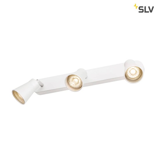 SLV 1000893 AVO CW Triple Indoor Wand- und Deckenaufbauleuchte QPAR51 weiß max. 50W