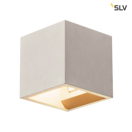 SLV 1000910 SOLID CUBE Wandleuchte QT14 grau max. 25W