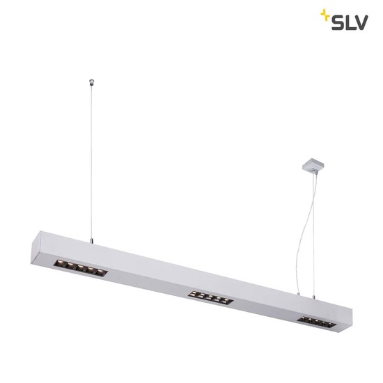 SLV 1000928 Q-LINE PD LED Indoor Pendelleuchte 1m BAP silber 3000K