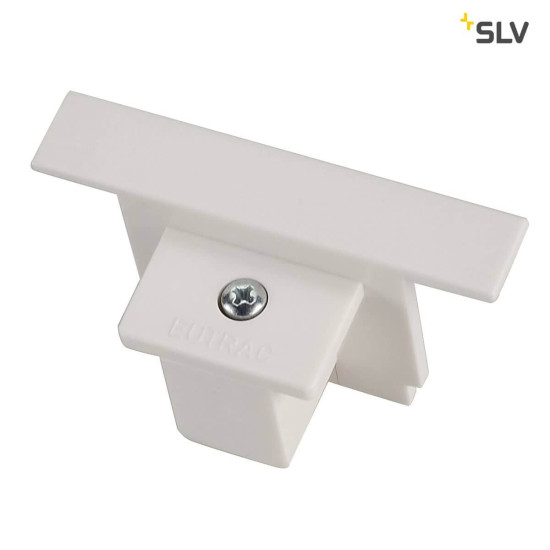 SLV 1001538 EUTRAC Endkappe für 3-Phasen Einbauschiene verkehrsweiss