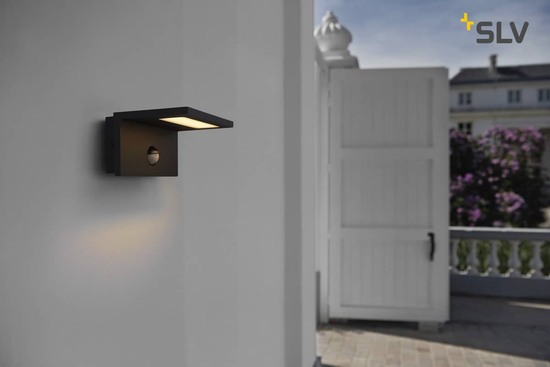 SLV 1001969 LED SENSOR WL LED Outdoor Wandaufbauleuchte IP44 anthrazit 3000K