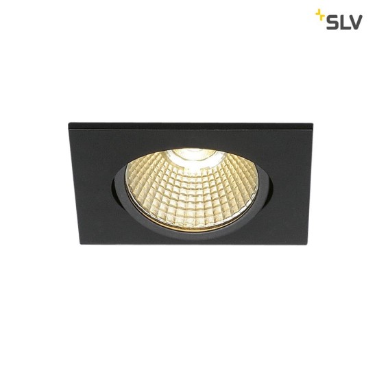 SLV 1001991 NEW TRIA eckig LED Indoor Deckeneinbauleuchte schwarz 1800-3000K 7,2W
