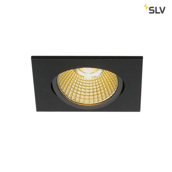 SLV 1001991 NEW TRIA eckig LED Indoor Deckeneinbauleuchte schwarz 1800-3000K 7,2W