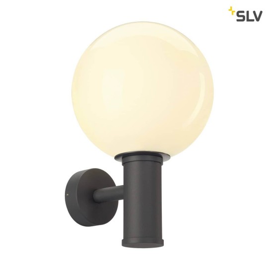 SLV 1002002 GLOO PURE WL Outdoor Wandaufbauleuchte E27 anthrazit IP44