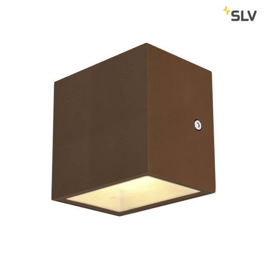 SLV 1002034 SITRA CUBE WL LED Outdoor Wand- und Deckenaufbauleuchte rost farbend IP65 3000K 10W