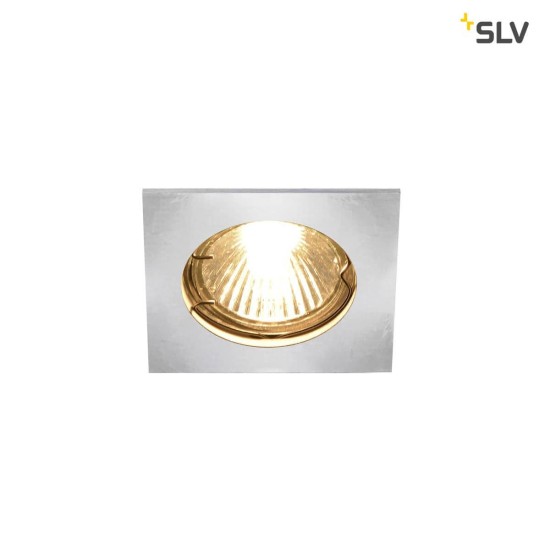 SLV 1002205 PIKA QPAR51 quadratisch Indoor Deckeneinbauleuchte chrom starr max. 50W