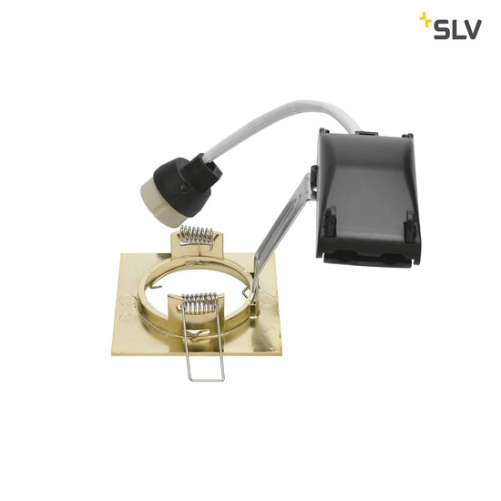 SLV 1002206 PIKA QPAR51 quadratisch Indoor Deckeneinbauleuchte messing starr max. 50W