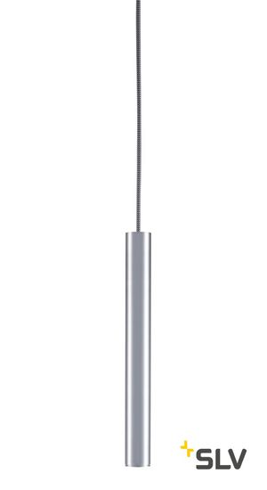 SLV 1002563 FITU PD E27 Pendelleuchte alu gebürstet 5m Kabel mit offenem Kabelende