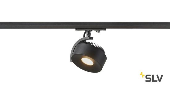 SLV 1002854 1~ KALU TRACK LED 1 Phasen System Leuchte schwarz 3000K inklusive 1 Phasen-Adapter