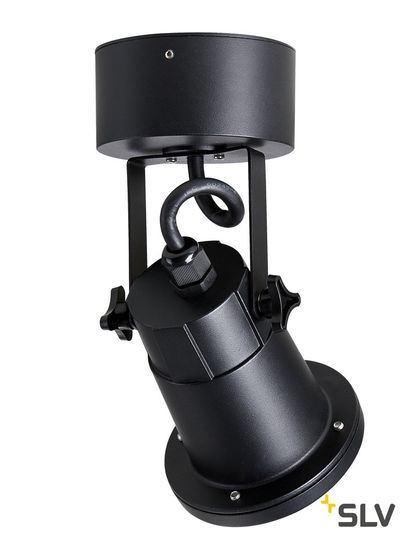 SLV 1002867 NAUTILUS WL QPAR51 Outdoor Wandaufbauleuchte schwarz