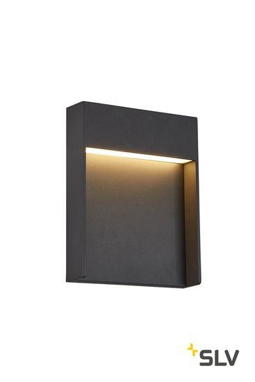 SLV 1002952 FLATT Outdoor LED Wandaufbauleuchte 3000K IP65 anthrazit