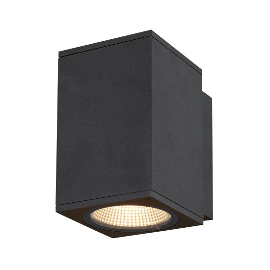 SLV 1003417 ENOLA SQUARE M single Outdoor LED Wandleuchte anthrazit CCT 3000/4000K IP65