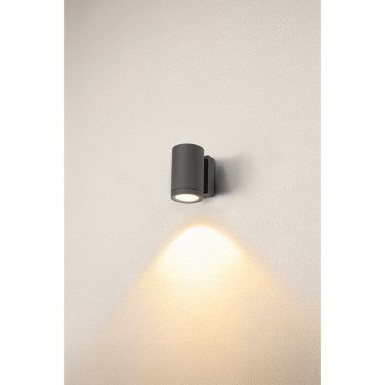 SLV 1003423 ENOLA ROUND M single Outdoor LED Wandleuchte anthrazit CCT 3000/4000K IP65