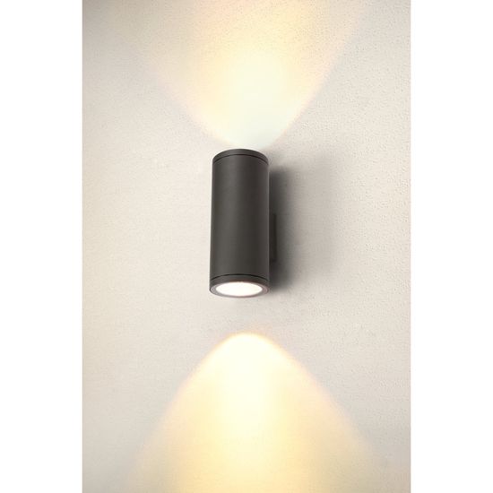 SLV 1003441 ENOLA ROUND UP/DOWN L Outdoor LED Wandleuchte anthrazit CCT 3000/4000K IP65