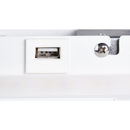 SLV 1003457 SOMNILA SPOT LED Wandleuchte 3000K weiss Version links inkl. USB Anschluss
