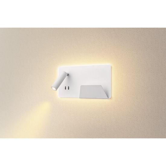 SLV 1003458 SOMNILA SPOT LED Wandleuchte 3000K weiss Version rechts inkl. USB Anschluss
