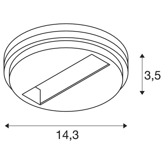 SLV 1004684 DALI Punktauslass schwarz