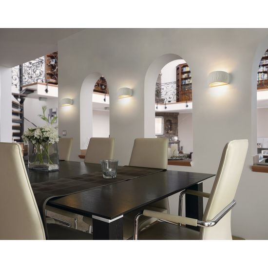 SLV 1004732 PLASTRA WL CURVED CUTRAIN Wandleuchte QT-DE12 weiss