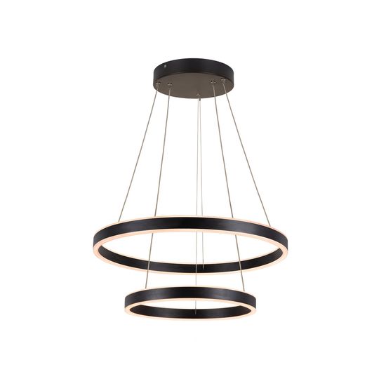 SLV 1004765 ONE DOUBLE PD PHASE UP/DOWN LED Pendelleuchte schwarz CCT switch 2700/3000K