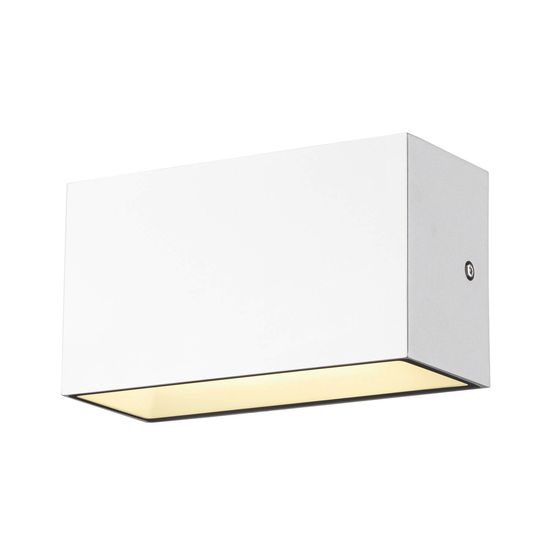 SLV 1005153 SITRA M, LED Outdoor Wandaufbauleuchte, weiss, CCT switch 3000/4000K, IP44 IP65