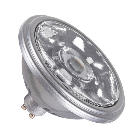 SLV 1005275 QPAR111 GU10, LED Leuchtmittel, Lampe silber 12,5W 2700K CRI90 10°