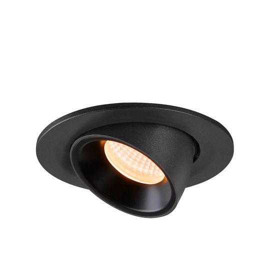 SLV 1005870 NUMINOS GIMBLE S, Deckeneinbauleuchte schwarz 2700K 40°