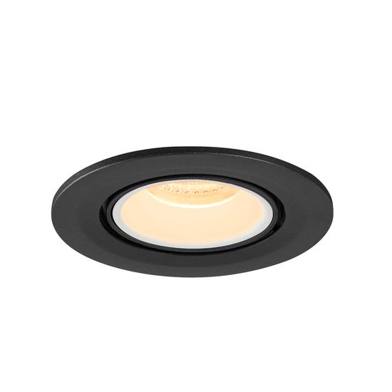 SLV 1005892 NUMINOS GIMBLE S, Deckeneinbauleuchte schwarz, weiß 3000K 55°