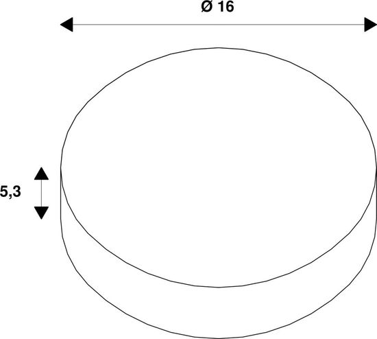 SLV 1006140 Numinos S Reduzierring, rund 160/100mm weiß