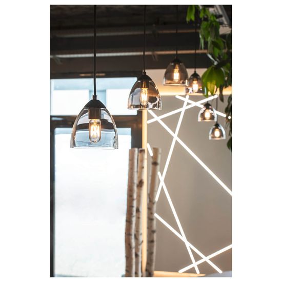 SLV 1006159 PARA CONE GL, Pendelleuchte schwarz, transparent