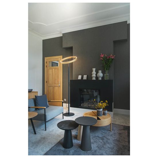 SLV 1006353 ONE STRAIGHT FL, Stehleuchte schwarz/messing 20W 1200lm 2700/3000K CRI90 140°