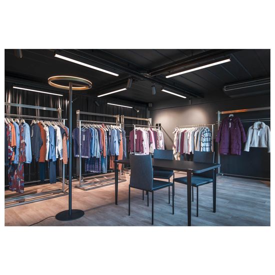 SLV 1006353 ONE STRAIGHT FL, Stehleuchte schwarz/messing 20W 1200lm 2700/3000K CRI90 140°