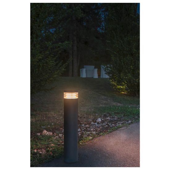 SLV 1006385 M-POL S Polehead, Louver Leuchtenkopf, anthrazit, 11W, 145/155lm, 2700/3000K, CRI90 IP65