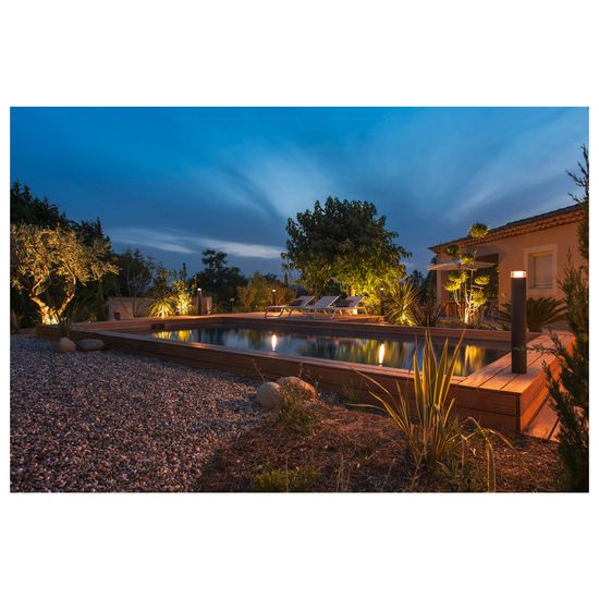 SLV 1006389 M-POL S Polehead, Leuchtenkopf, anthrazit, 19W, 890/950lm, 2700/3000K, CRI90, DALI IP65