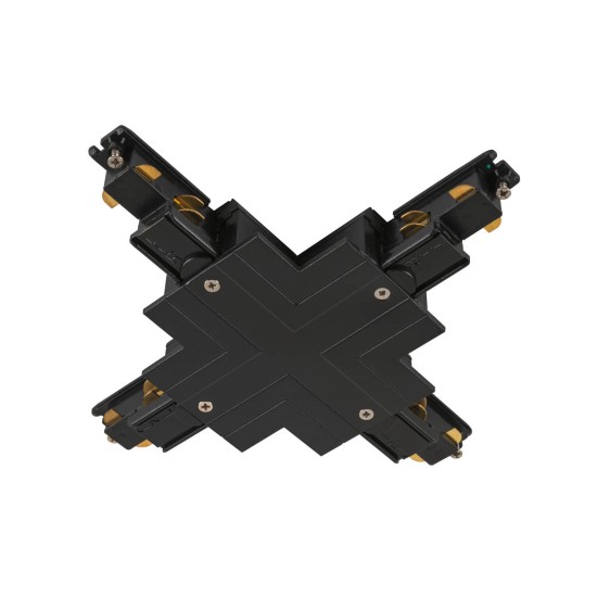 SLV 1006535 X-Verbinder, für S-TRACK 3-Phasen-Einbauschiene, schwarz, DALI