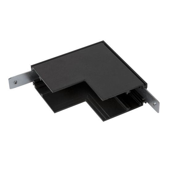 SLV 1006585 L-Verbinder mechanisch, 48V TRACK, für Aufbauschiene tief, Stereo, schwarz