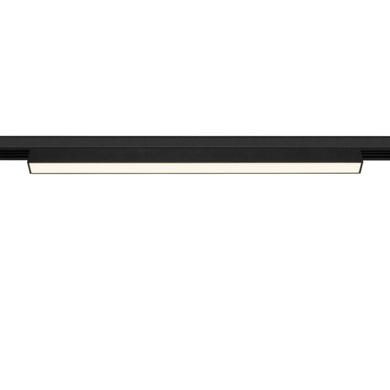 SLV IN-LINE 44, 48V Spot, opal, DALI, schwarz 14W, 1450lm, 4000K, CRI90, 95° 1006625