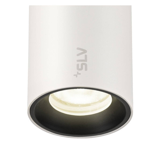 SLV NUMINOS XS, 48V Spot, rund, 4000K, 8.7W, DALI 2, 20°, matt weiß / matt schwarz 1006696