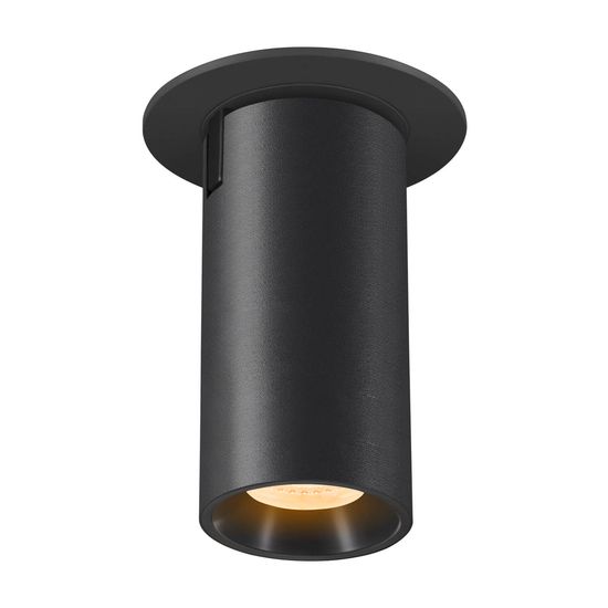 SLV 1006942 NUMINOS PROJECTOR S, Deckeneinbauleuchte, 3000 K, 40°, zylindrisch, schwarz, schwarz