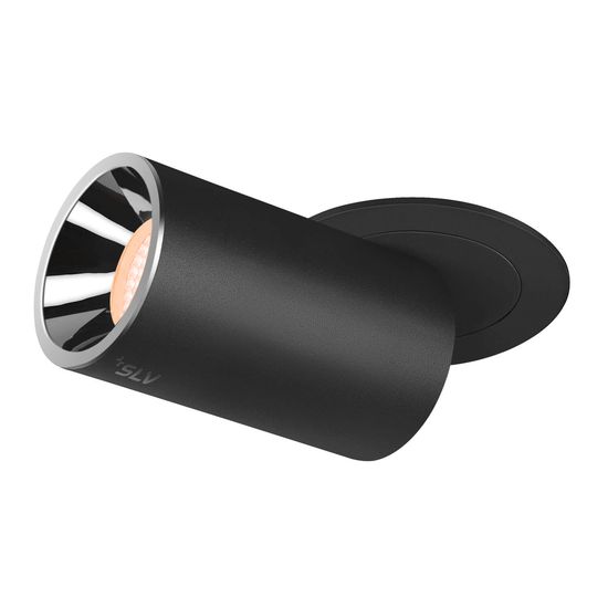 SLV 1006980 NUMINOS PROJECTOR M, Deckeneinbauleuchte, 2700 K, 40°, zylindrisch, schwarz, chrom